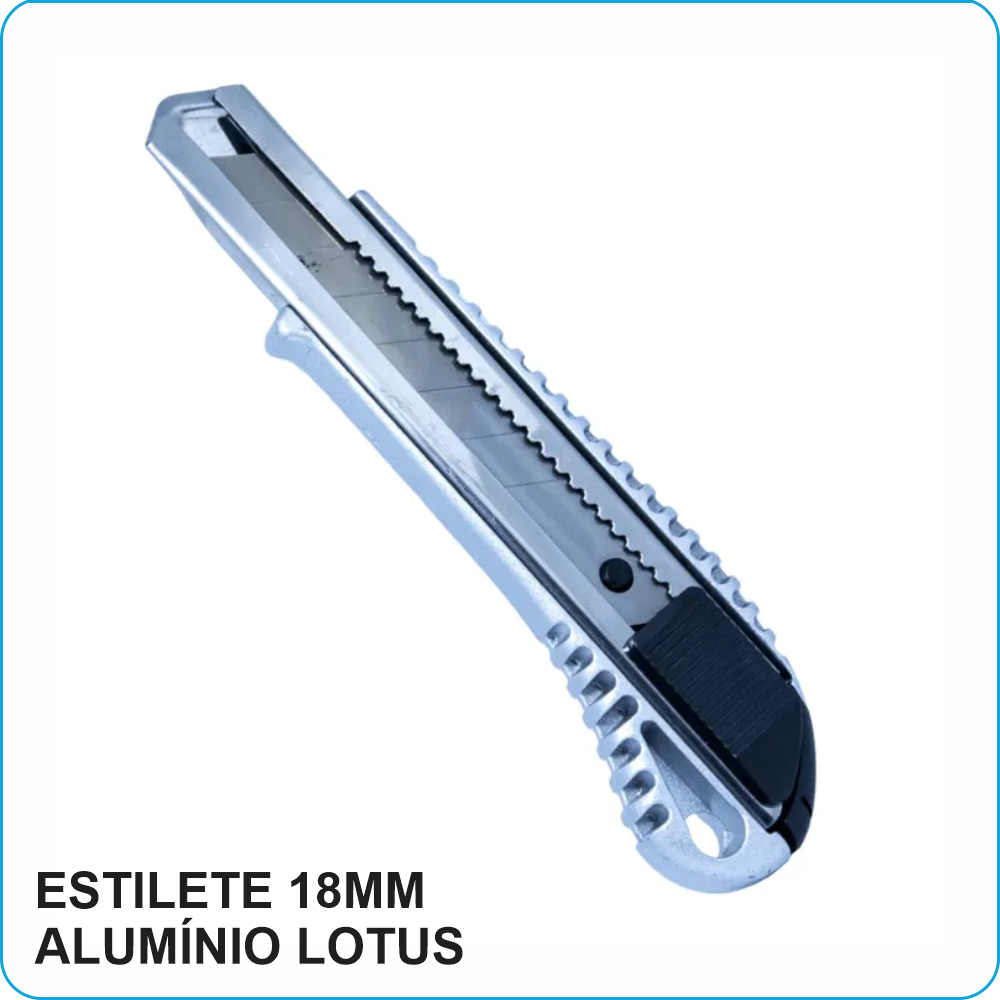 ESTILETE 18MM EMBORRACHADO LOTUS