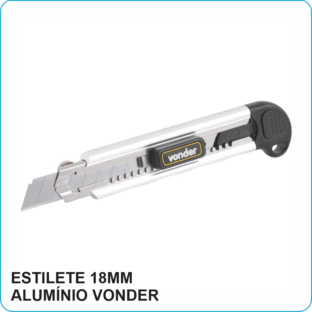 ESTILETE 18MM EMBORRACHADO VONDER