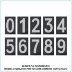 NUM. ESPELHO QUADRO PRETO