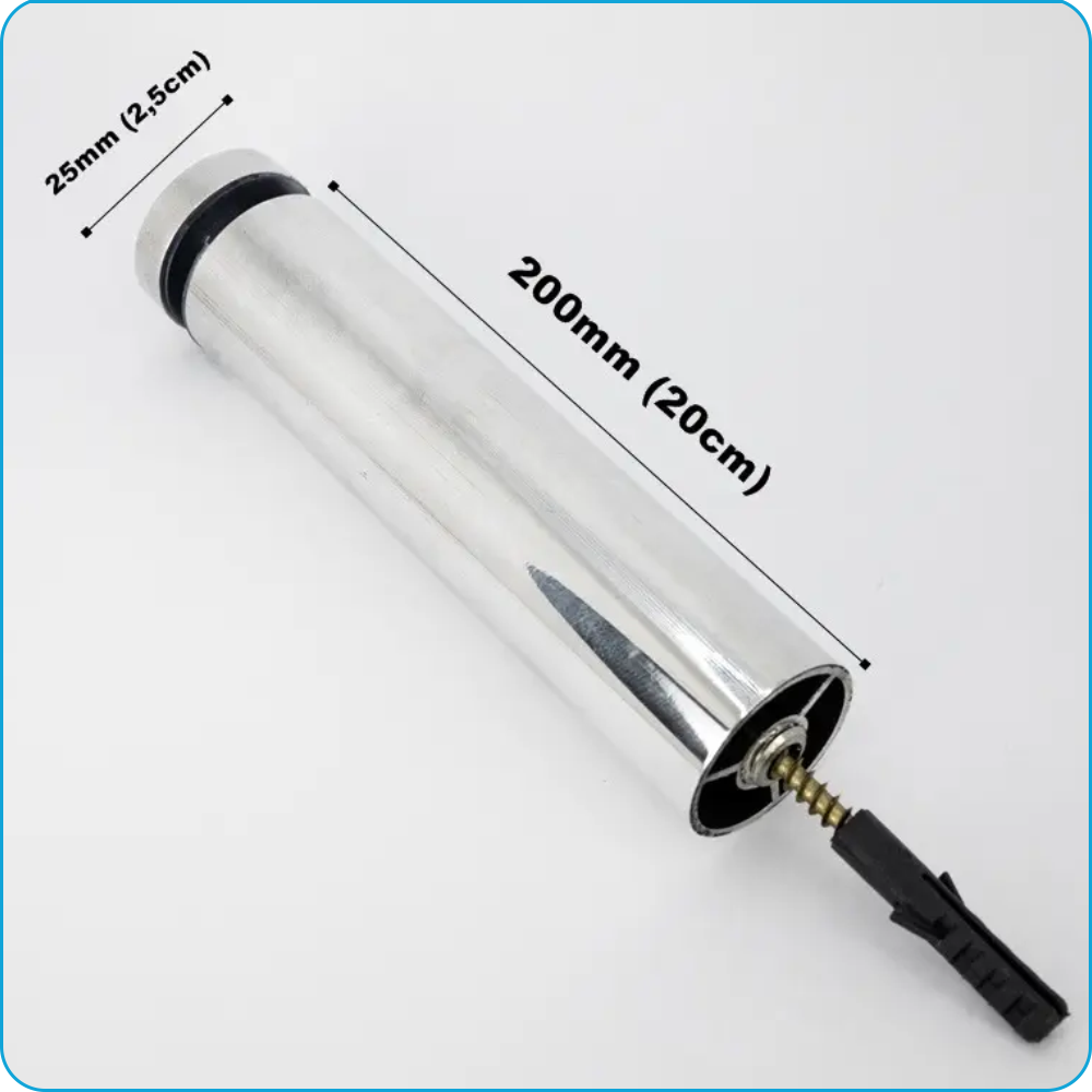 prolongador tubo 25mm aluminio