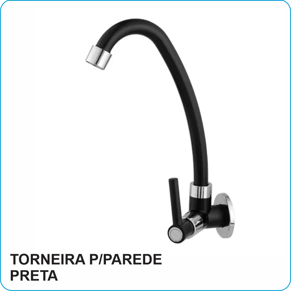 torneira abs b movel alta para parede preta