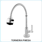 torneira cozinha mesa cromada NOME