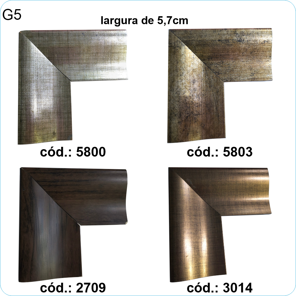 molduras côncavas g5