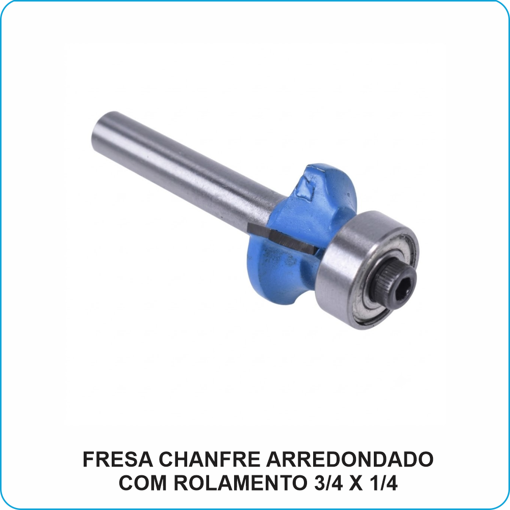 FRESA CHANFRE ARREDONDADO COM ROLAMENTO