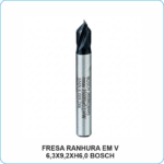 FRESA RANHURA EM V 6,3X9,2XH6,0 BOSCH