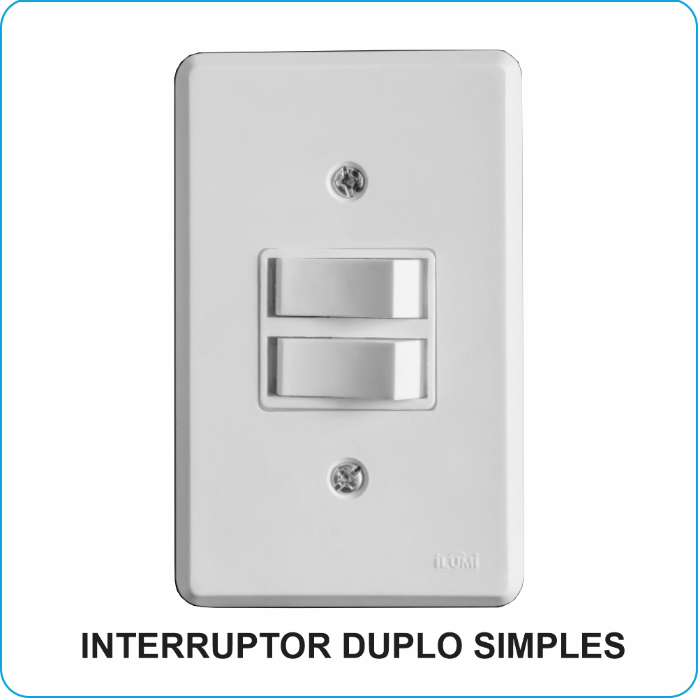 ILUMI INTERRUPTOR DUPLO SIMPLES