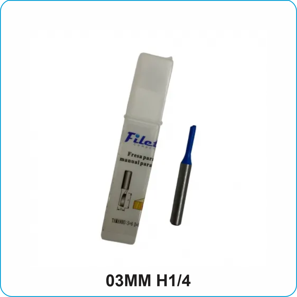 fresa para ranhura 03MM H1-4
