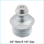 graxeira 3-8 reta r 1-8 gas